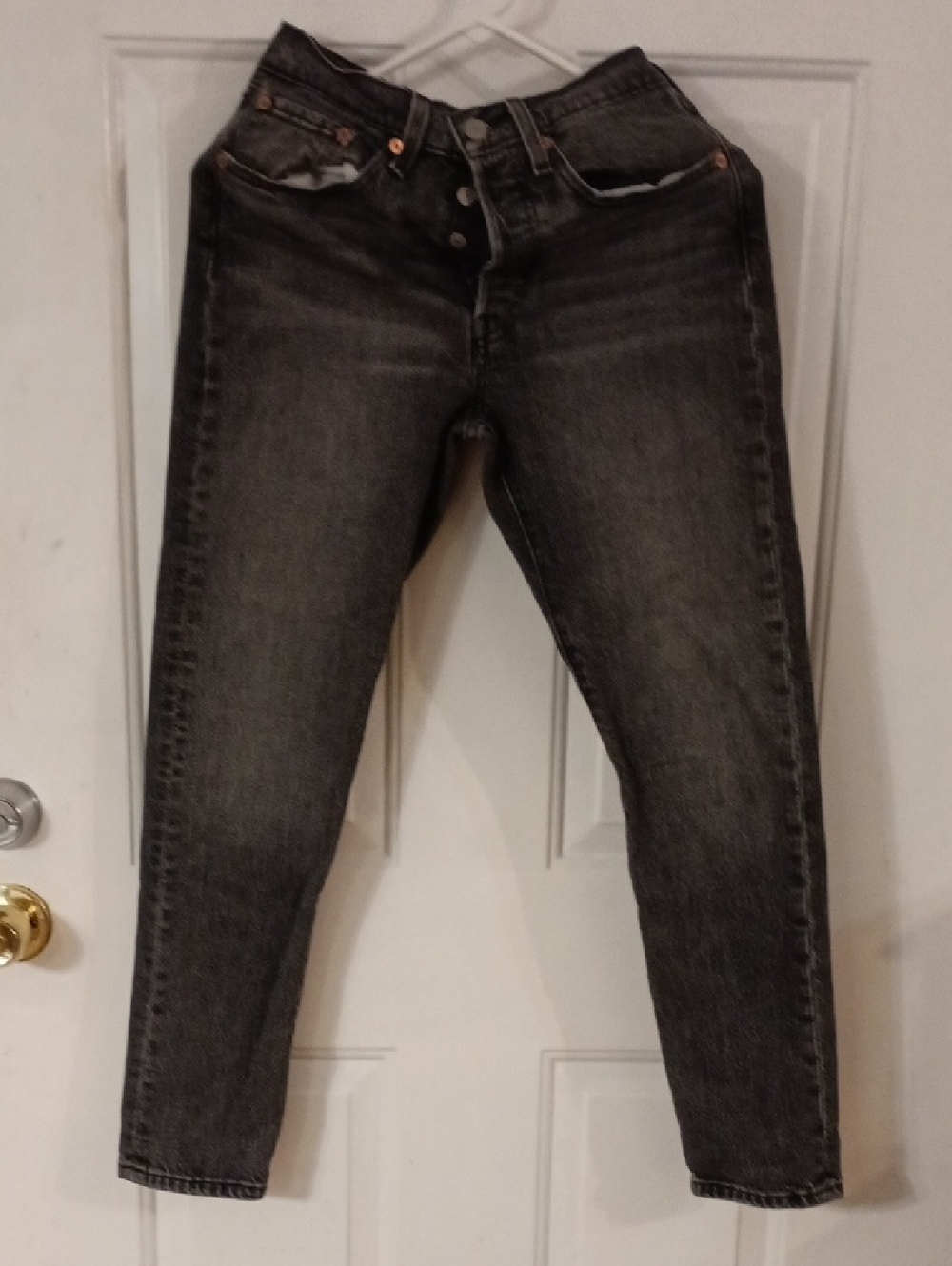 Levi's Men's Skinny Jeans in Washed Black